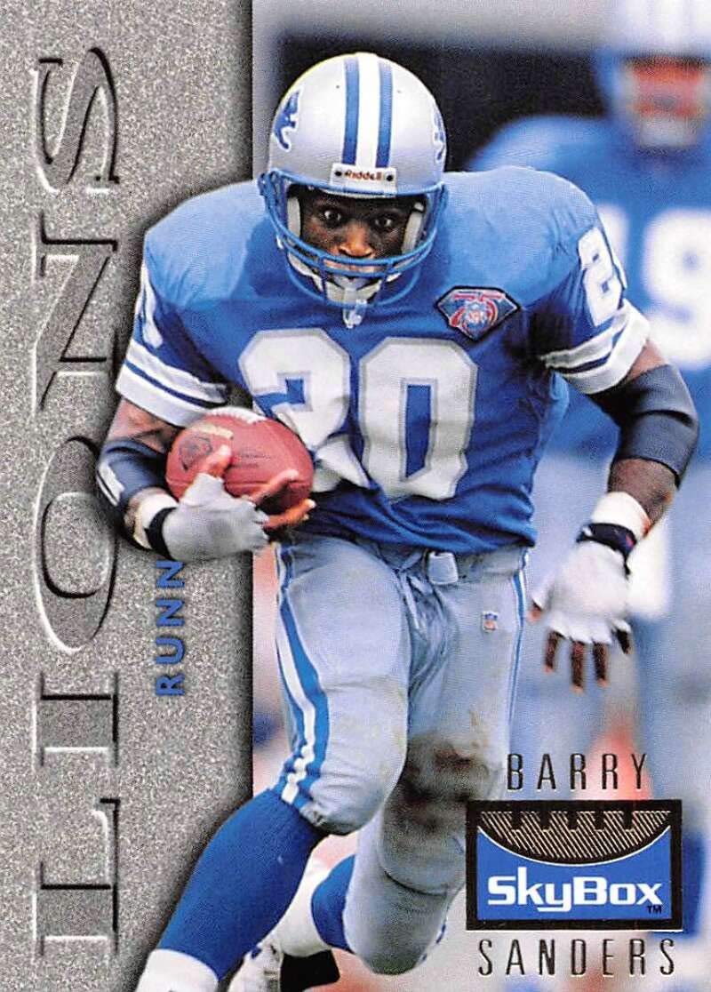 Amazon.com: 1995 SkyBox Premium Football #42 Barry Sanders Detroit